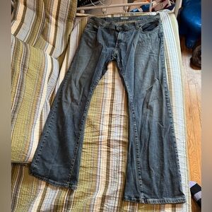 Levi's Blue Flare Wide Leg Jeans